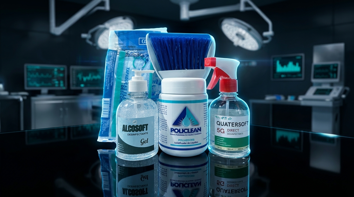 Control de derrames biológicos hospitalarios kit bioseguridad residuos peligrosos