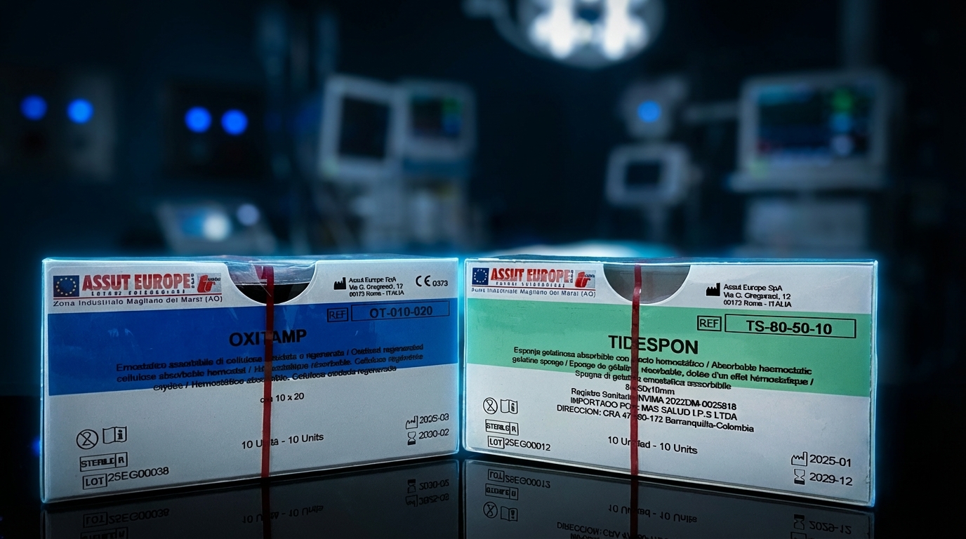 Hemostáticos absorbibles para control de sangrado en procedimientos quirúrgicos