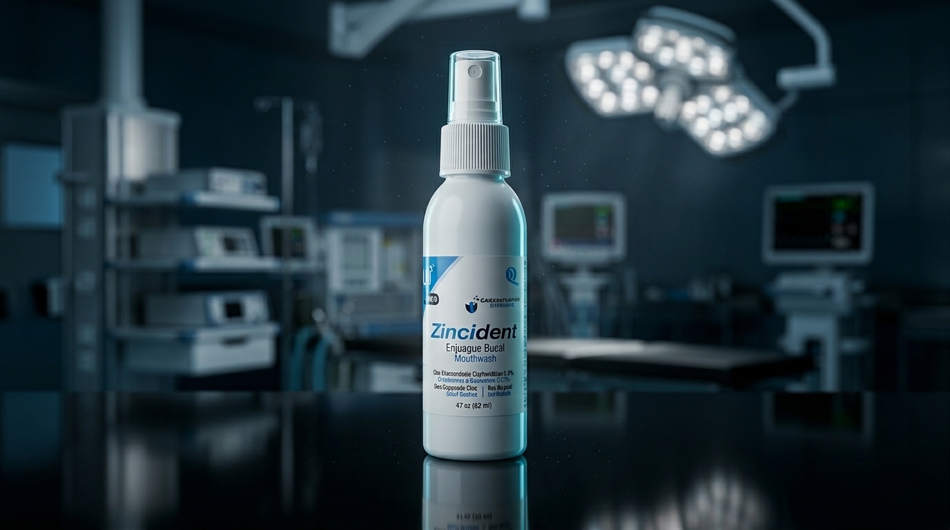 enjuague bucal con clorhexidina zincident higiene oral clinica